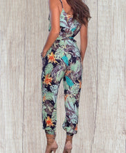 Load image into Gallery viewer, Green patterned jumpsuit
