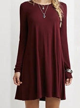 Load image into Gallery viewer, Long sleeve flowy casual dress (Accessories not included)
