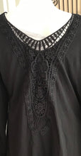 Load image into Gallery viewer, Black lace insert cardigan
