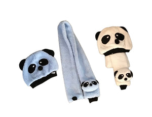 Baby/toddler panda toque/scarf set