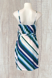 Multi coloured striped dress