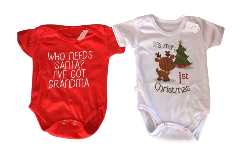 Baby Christmas onesies