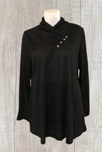 Load image into Gallery viewer, Long sleeve flowy top with decorative buttons
