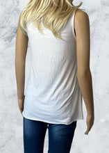 Load image into Gallery viewer, White tank top with lace front
