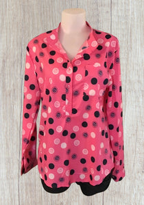 Pretty polka dot pink blouse