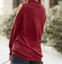 Load image into Gallery viewer, Very soft cold shoulder sweater
