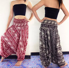 Load image into Gallery viewer, Ladies comfy baggy wide leg Boho pants
