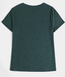 Mama Bear dark green tee