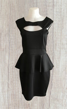 Load image into Gallery viewer, Black dress with cut-out design
