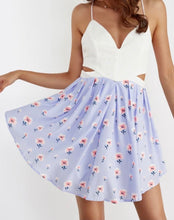 Load image into Gallery viewer, Cutout calico mini dress
