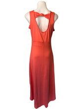 Load image into Gallery viewer, High/low coral dress with cut out knotted back
