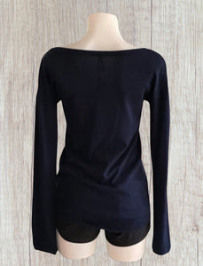 Long sleeve navy sweater