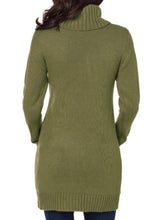 Load image into Gallery viewer, Turtleneck sweater dress with pockets
