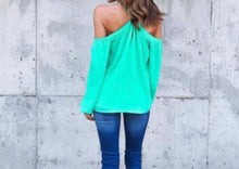 Load image into Gallery viewer, Off shoulder long sleeve top
