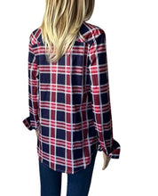 Load image into Gallery viewer, Plaid button up shirt with pocket
