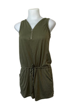 Load image into Gallery viewer, Romper with pockets and front zipper
