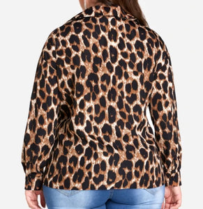 Leopard print blouse