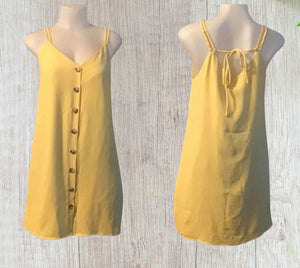 Dress with buttons
