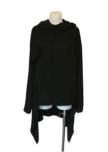 Hooded capes with kangaroo pocket and thumbholes