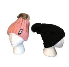 Load image into Gallery viewer, Fleece lined toques with Pom Pom
