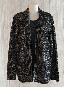 Very soft, thick acrylic, polyester open front cardigan