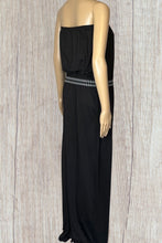 Load image into Gallery viewer, Strapless tube maxi dress with tribal print trim
