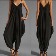 Load image into Gallery viewer, Baggy lightweight jumpsuits with ruched ankles
