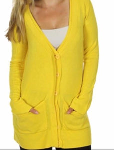 Super soft cardigan with pockets and front buttons