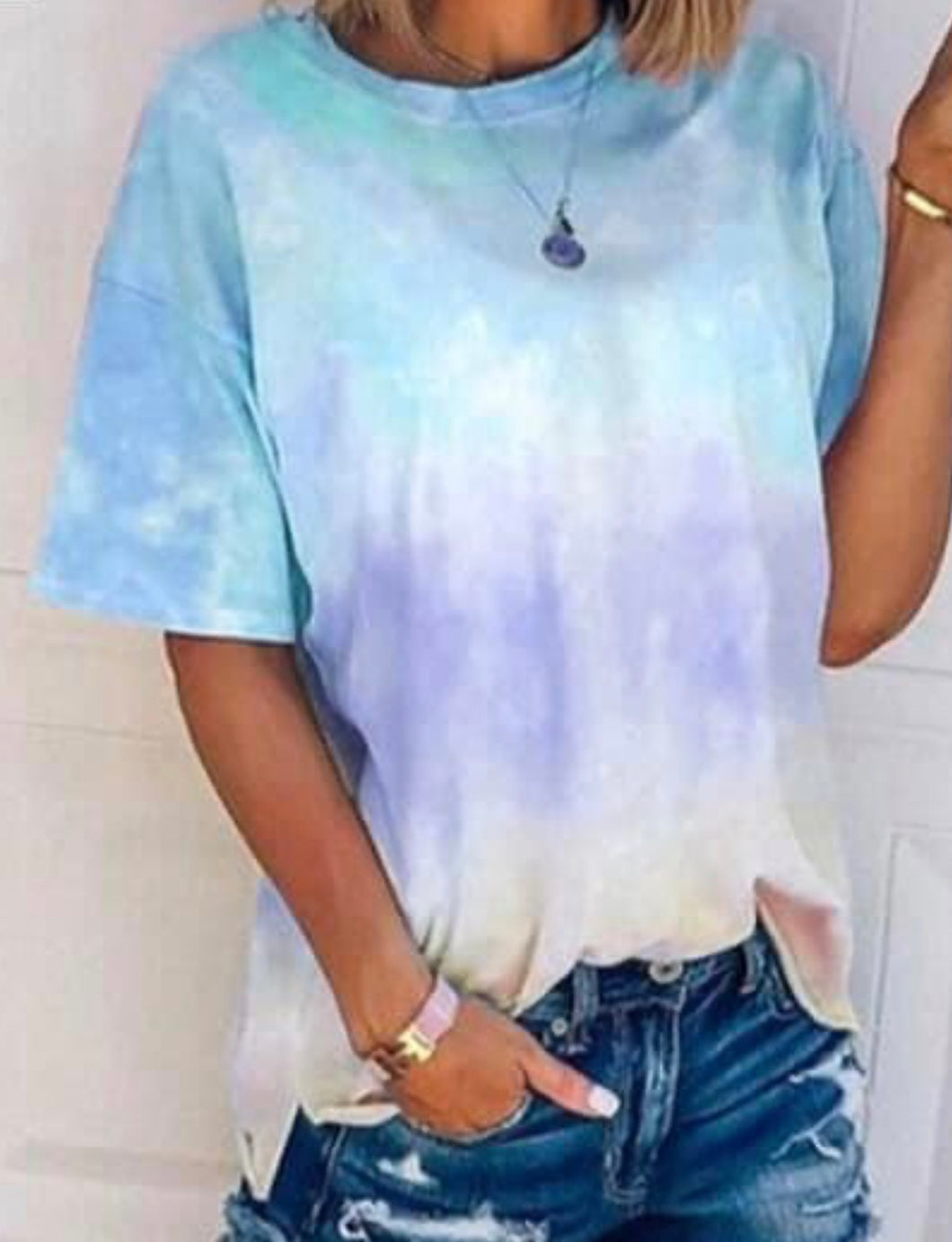 Tie-dye lightweight tee