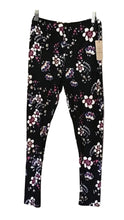 Load image into Gallery viewer, Ladies XL black floral regular leggings
