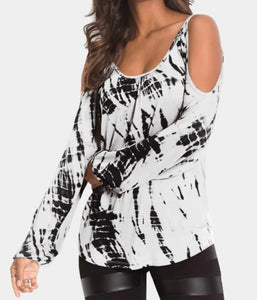 Tie-dye long sleeve top