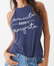 Load image into Gallery viewer, Cute halter style tank with Margarita saying
