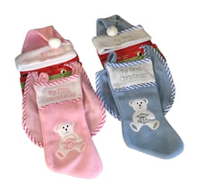 Load image into Gallery viewer, Baby’s 1st Xmas 3 piece stocking set
