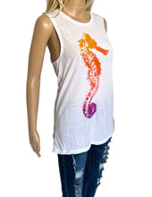 Load image into Gallery viewer, White seahorse tank top
