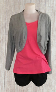 Open front shrug sweater