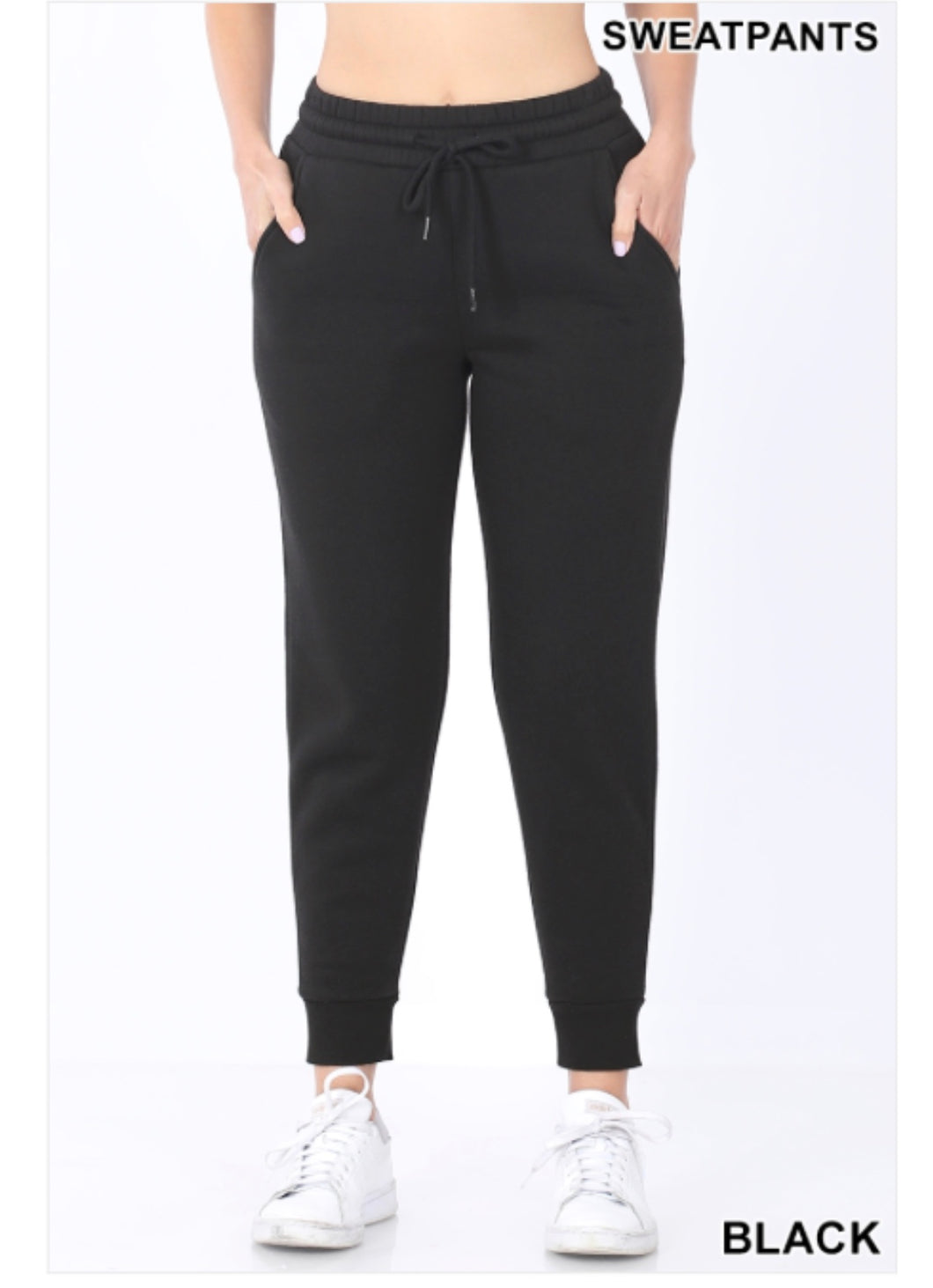 Jogger sweatpants with side pockets