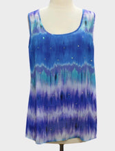 Load image into Gallery viewer, Multi-coloured blue tank top
