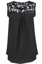 Load image into Gallery viewer, Sleeveless blouse with upper lace
