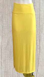 Maxi skirt with high side slits