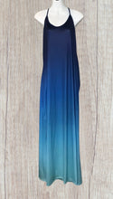 Load image into Gallery viewer, Blue ombré maxi dress with spaghetti straps
