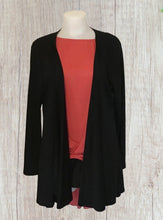 Load image into Gallery viewer, Open front high-low draped front cardigan
