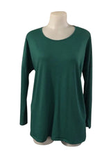 Load image into Gallery viewer, Green long sleeve loose fitting tunic top

