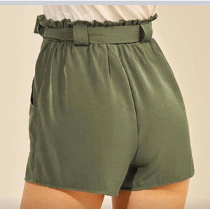 Army green shorts