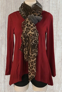 Animal print scarves