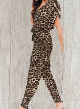 Load image into Gallery viewer, Leopard print jumpsuit with pockets
