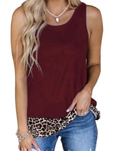 Load image into Gallery viewer, Sleeveless leopard print top with cut out back
