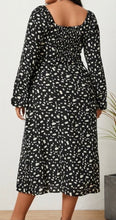 Load image into Gallery viewer, Plus size black polka dot maxi dress
