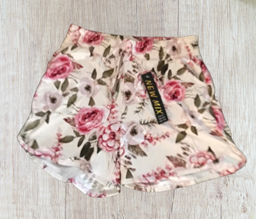 Shorts with pockets (floral)