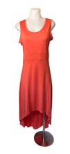 Load image into Gallery viewer, High/low coral dress with cut out knotted back
