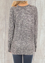 Load image into Gallery viewer, Cut out crossed front design long sleeve top
